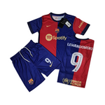 NIKE FC-BARCELONA LEWANDOWSKI HOME FOOTBALL KIT KIDS 24-25