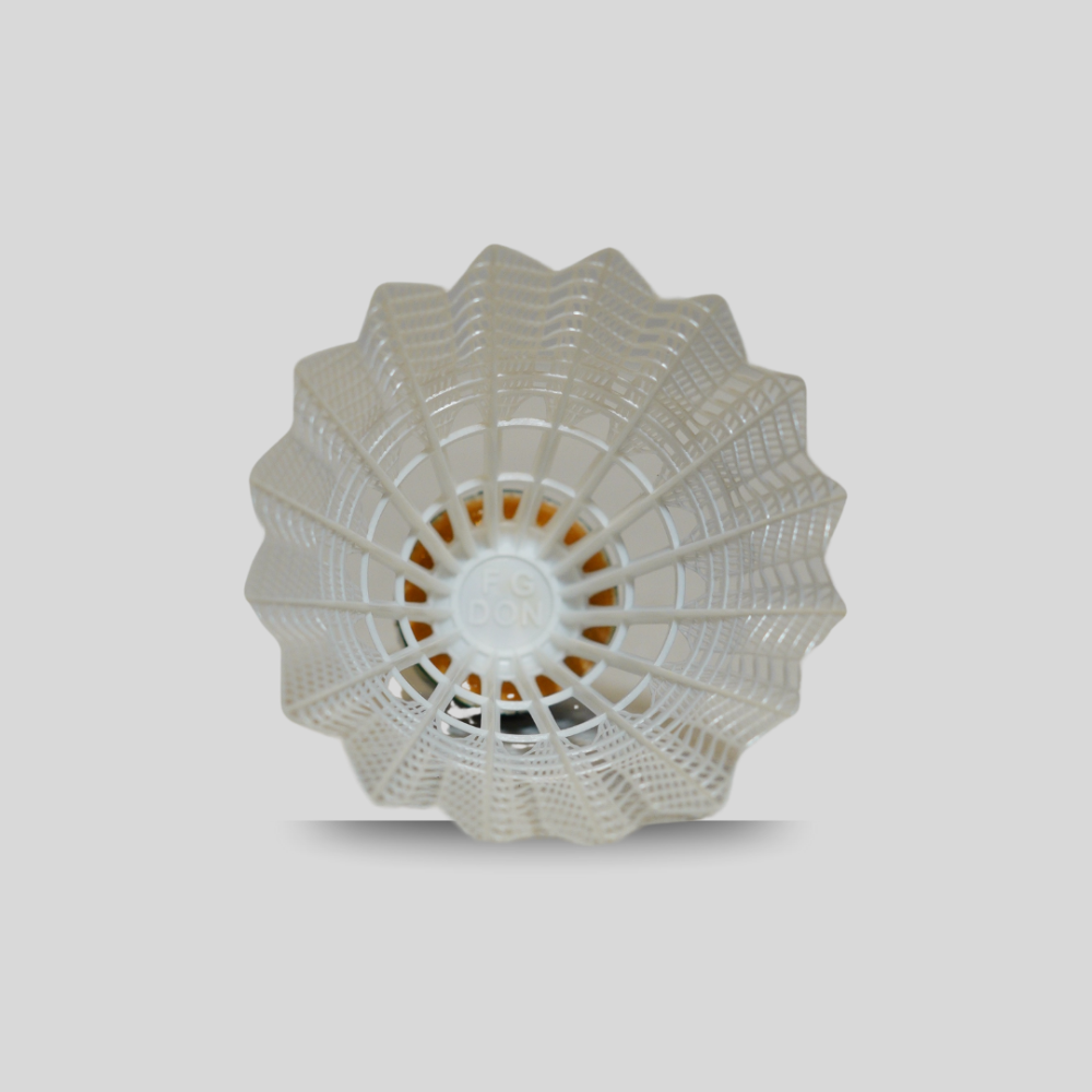 FG DON BADMINTON SHUTTLECOCK  PLASTIC (PACK-6 WHITE)