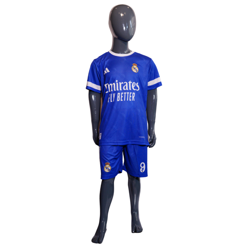 ADIDAS MBAPPE REAL MARDID FOOTBALL KIT KIDS OR 2025-2026