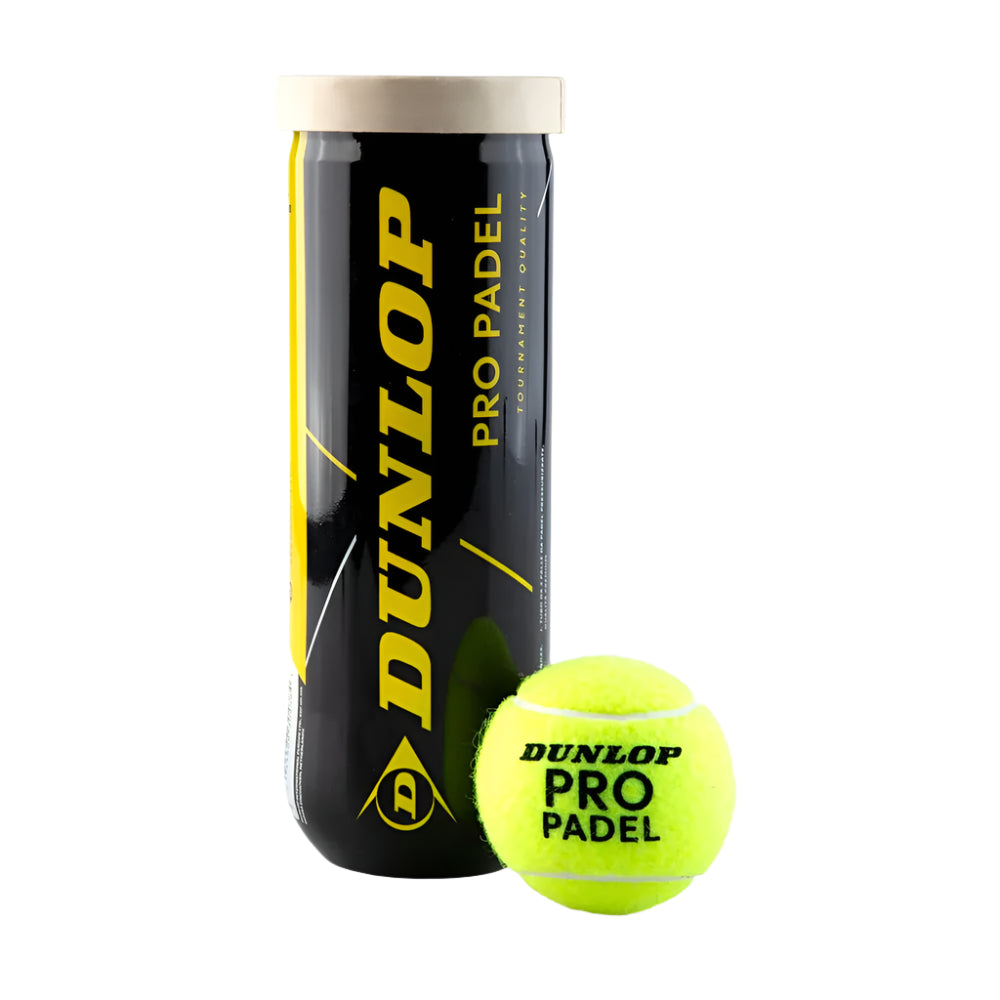 DUNLOP PRO PADEL RACKET BALLS PACK OF 3