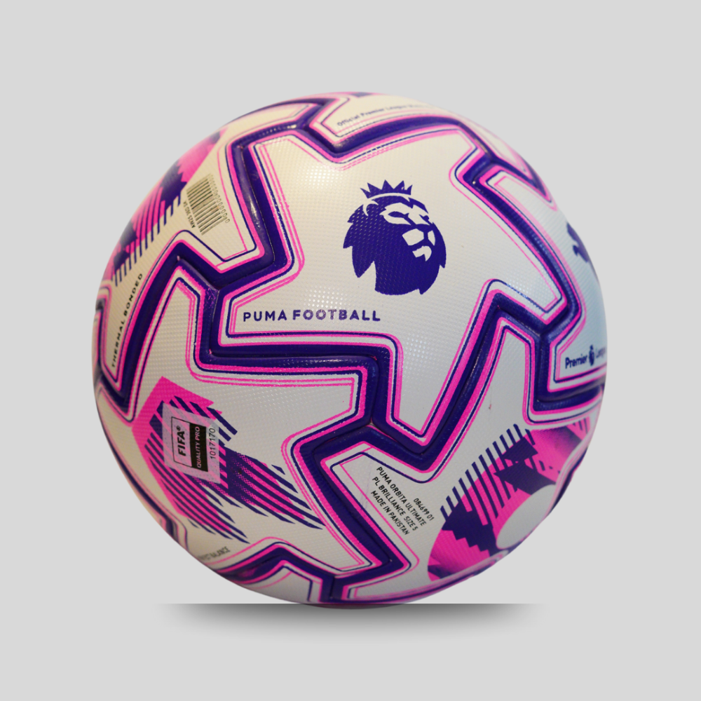 PUMA ORBITA ULTIMATE PREMIER LEAGUE BALL PROFECT BLANCES 2025-2026 FOOTBALL PASTED