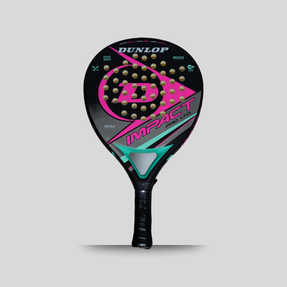 DUNLOP IMPACT CARBON AND FIBER GLASS PRO LTD PADEL RACKET