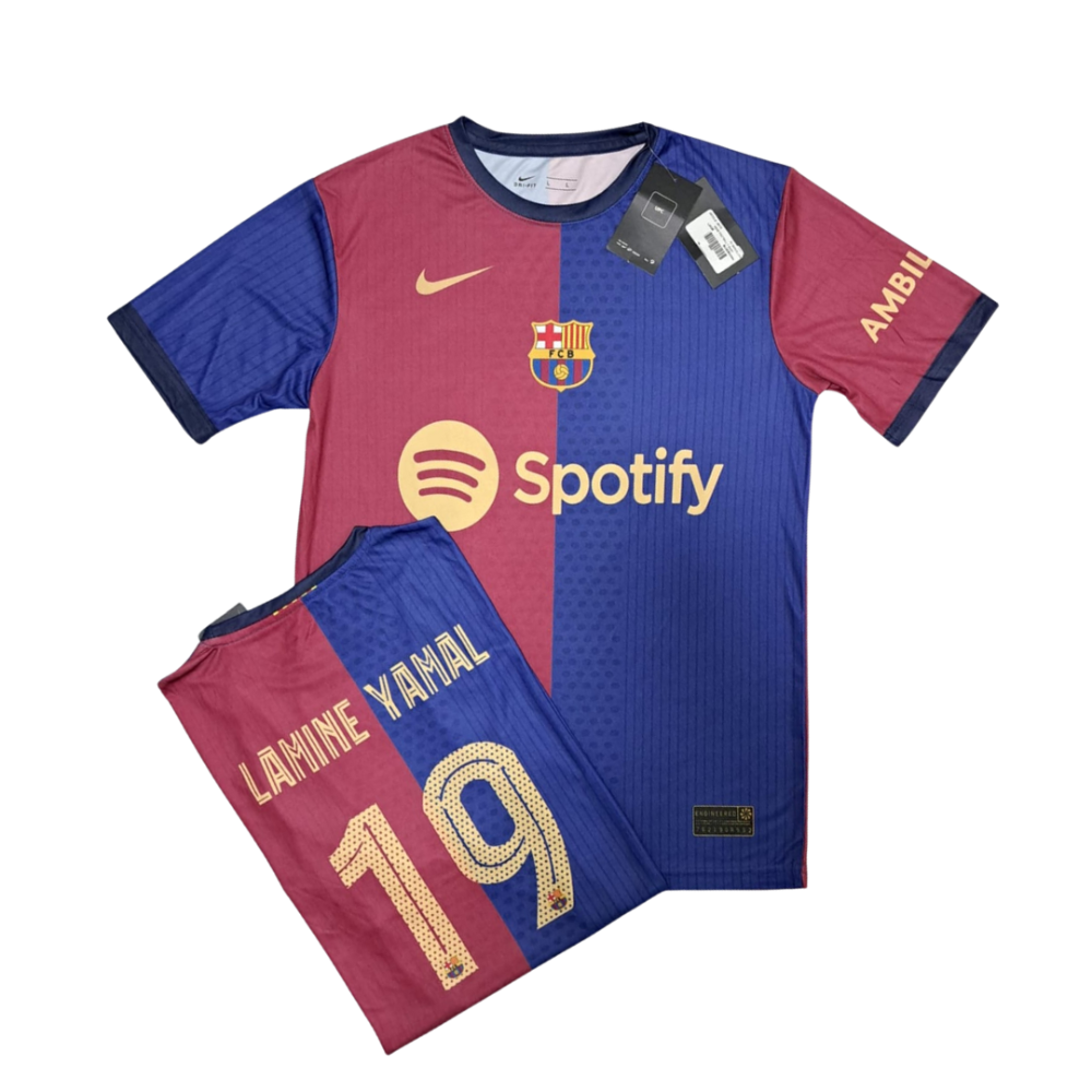 NIKE FCB LAMINE YAMAL FOOTBALL HOME SHIRT 2024-2025