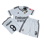 ADIDAS REAL MARDID MBAPPE HOME FOOTBALL KIT KIDS 24-25