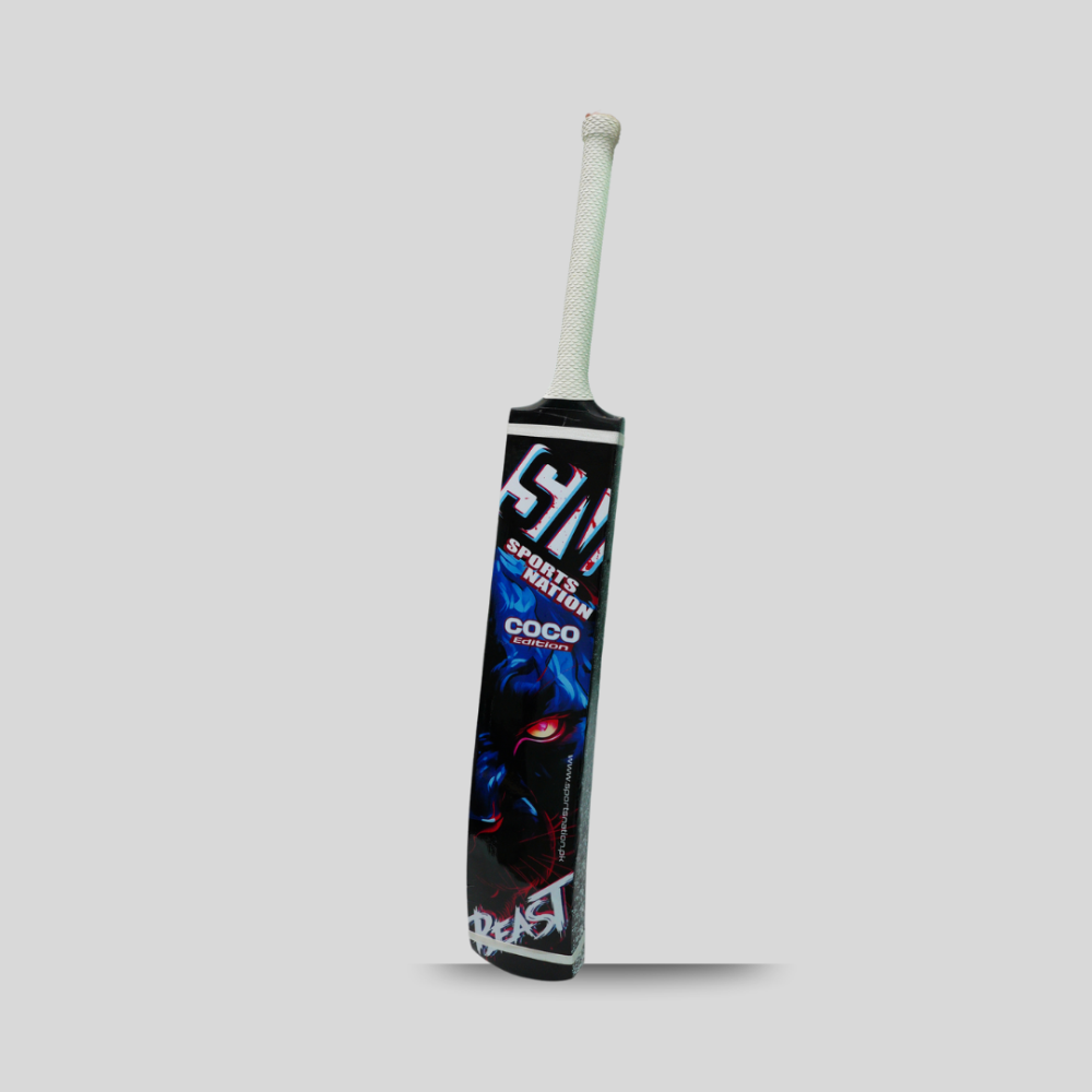 Sports Nation Beast Coconut Wood Tape Ball Bat with Carry Bag