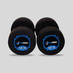 LIFTPRO IRON RUBBER DUMBBELLS PAIR 12.5 KG
