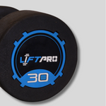 Liftpro Iron Rubber Dumbbells Pair 30 KG