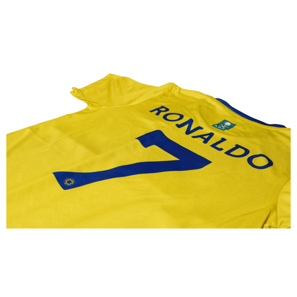 NIKE AL-NASR AROYA KAFD RONALDO HOME FOOTBALL KIT KIDS ORI