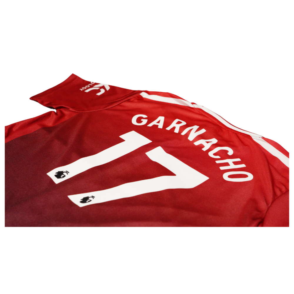 ADIDAS MANCHESTER UNITED GARNACHO HOME FOOTBALL KIT KIDS