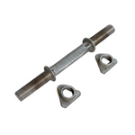 ADJUSTABLE HOME GYM  WORKOUT DUMBBELL ROD PAIR