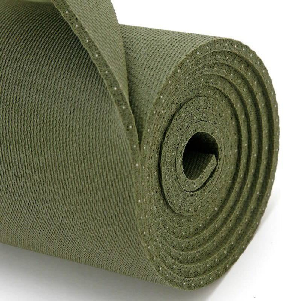 JADE GYM FITNESS YOGA MAT NATURAL RUBBER HARMONY OLIVE GREEN 3/16*68 5-MM