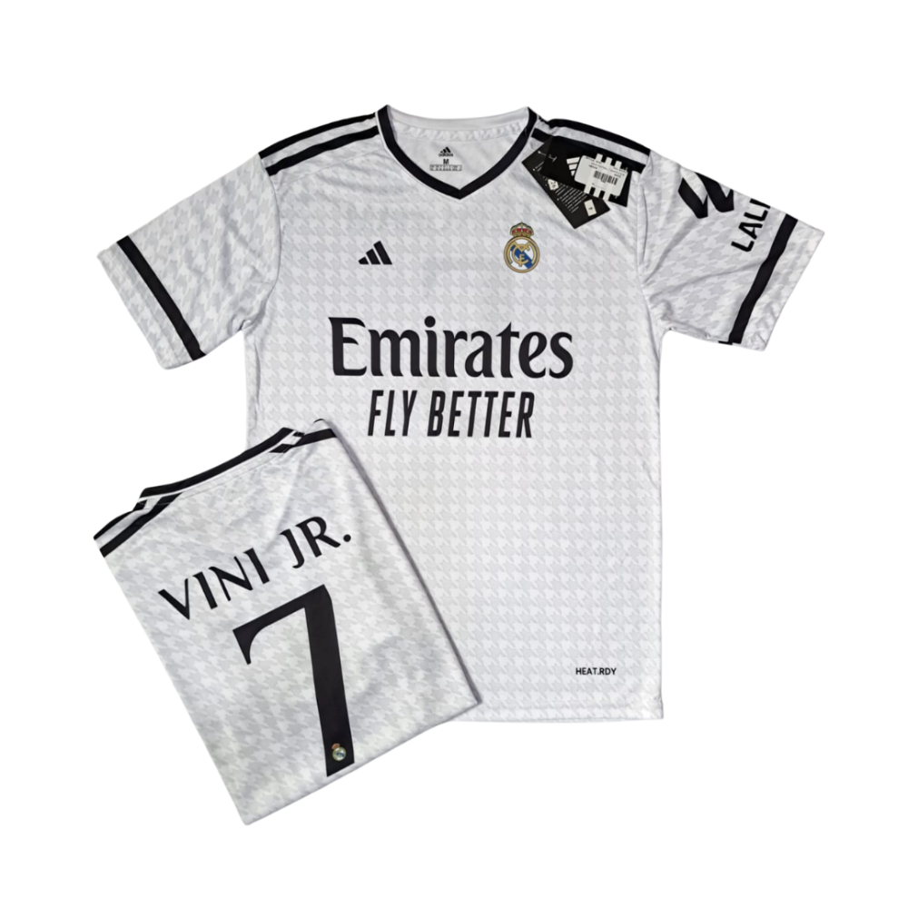 ADIDAS REAL MARDID VINI JR FOOTBALL HOME SHIRT 2024-2025
