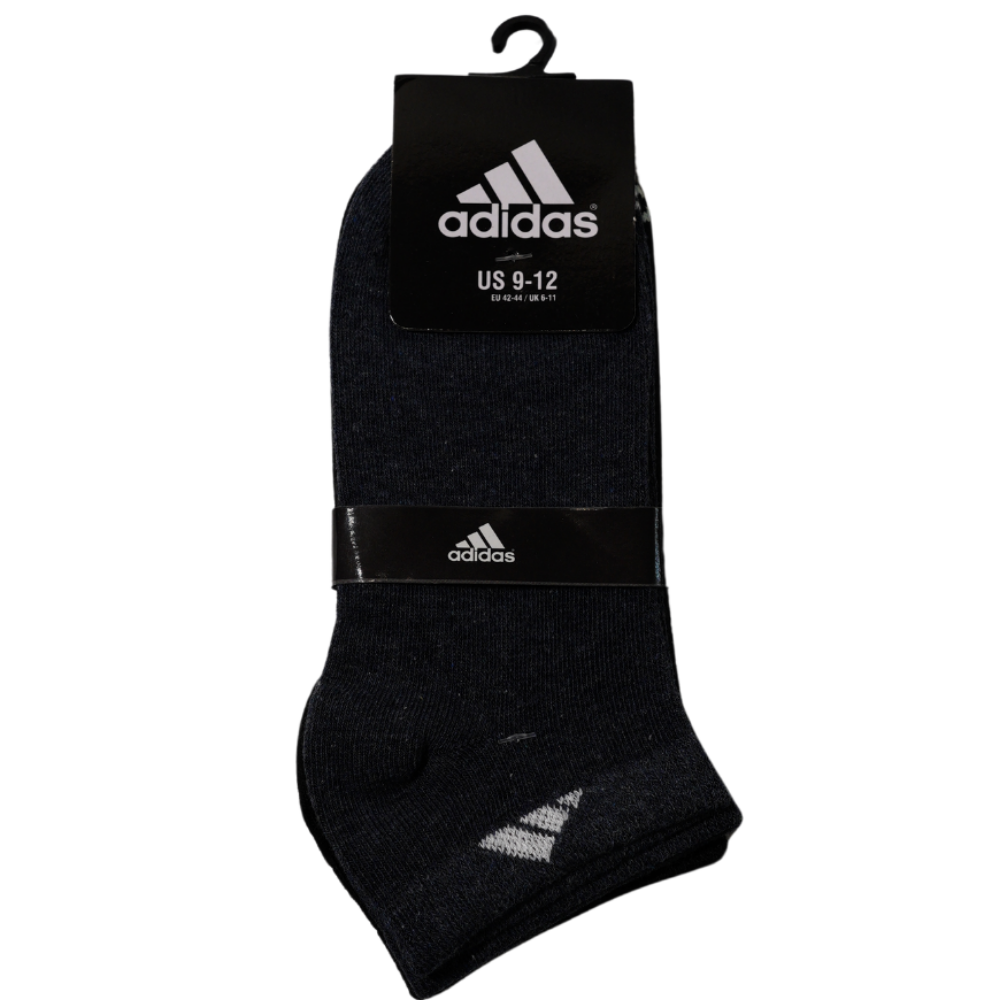 ADIDAS UNISEX ANKLE SOCKS 2 PAIR