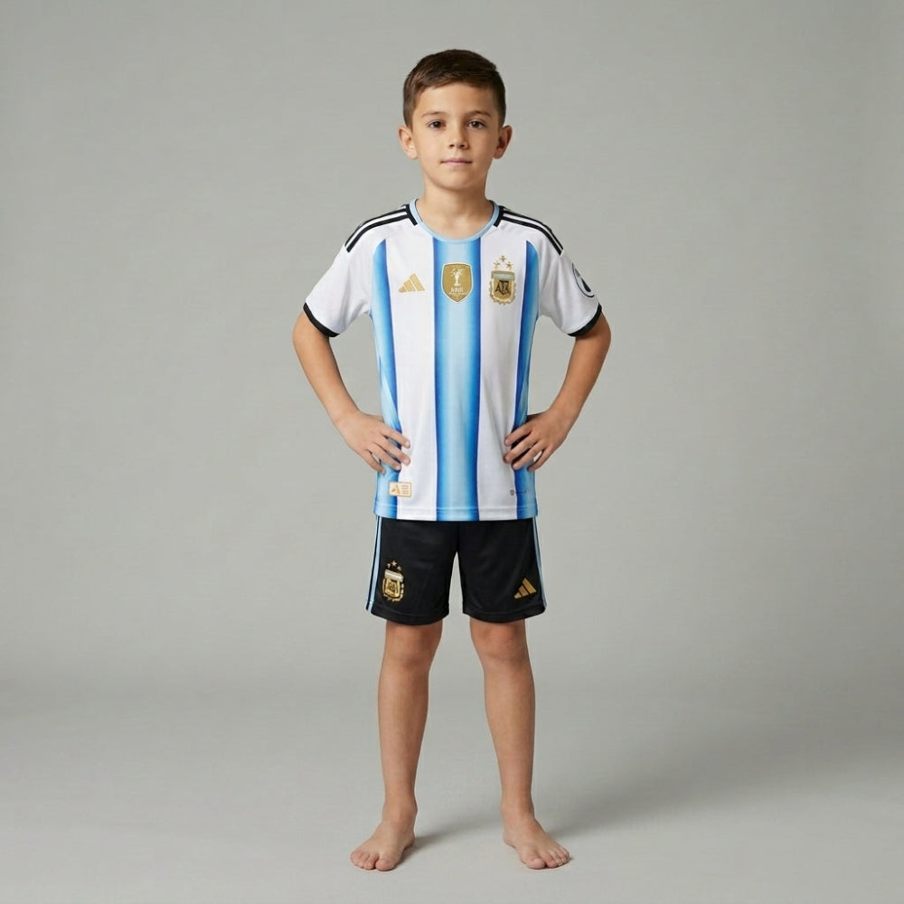 Adidas Kids Argentina Messi Football Kit World Cup 2026 | Buy Lionel Messi Kids Kit