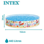 INTEX SWIMMING TUB ROUND SHAPE AIR LESS 5 FEET (1.52x 25CM)