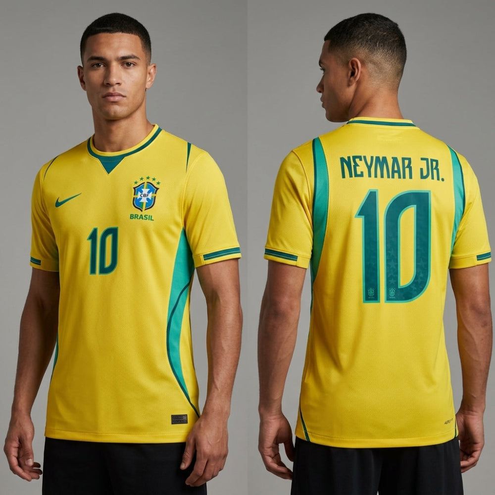 Nike Football Shirt Brazil Neymar World Cup 2026 | Brazil Home Jersey No. 10