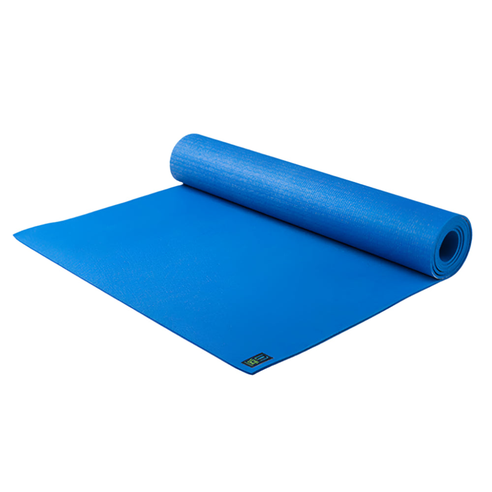 JADE LEVEL 1 GYM FITNESS YOGA MAT NATURAL RUBBER BLUE 4-MM, 24" WIDE & 68" LONG