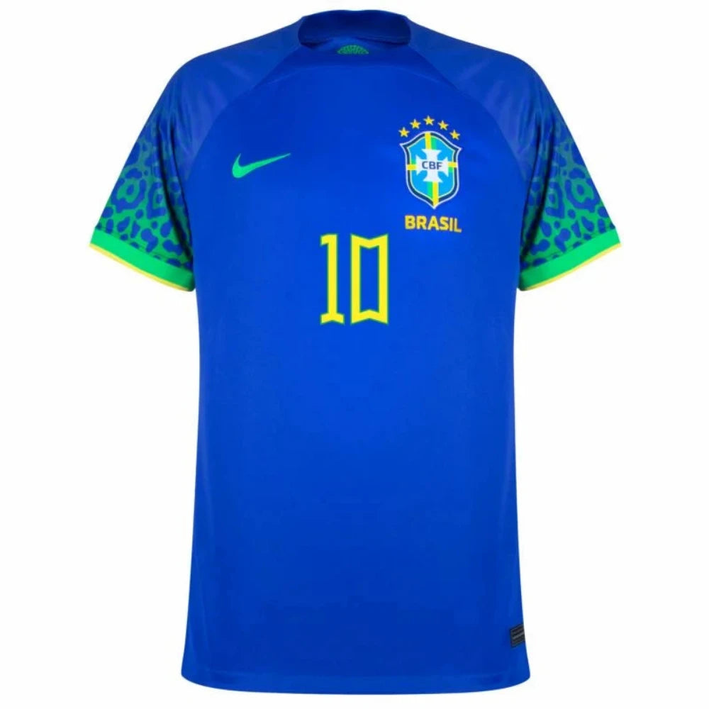 NIKE BRAZIL NEYMAR AWAY JERSEY FOOTBALL KIT KIDS 2022-2023
