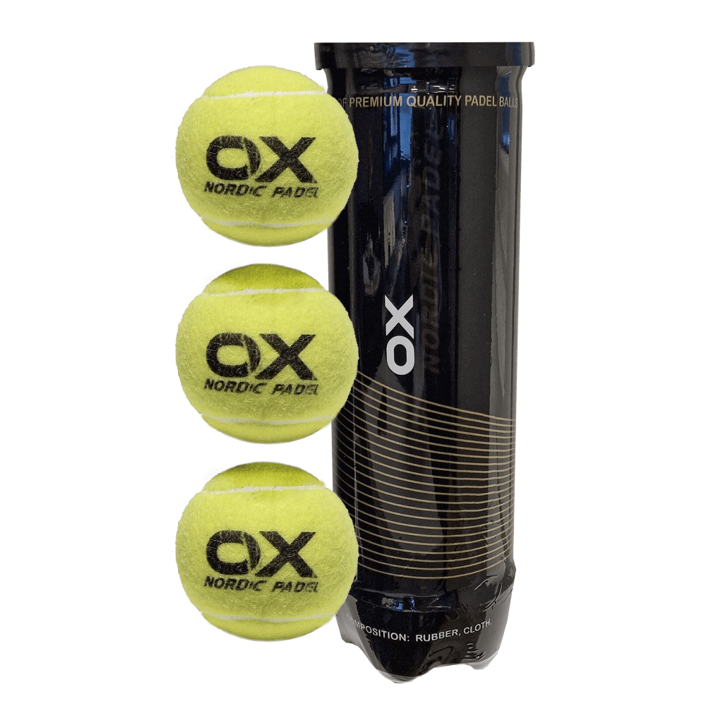 OX PADEL RACKET TENNIS BALLS PACK OF 3