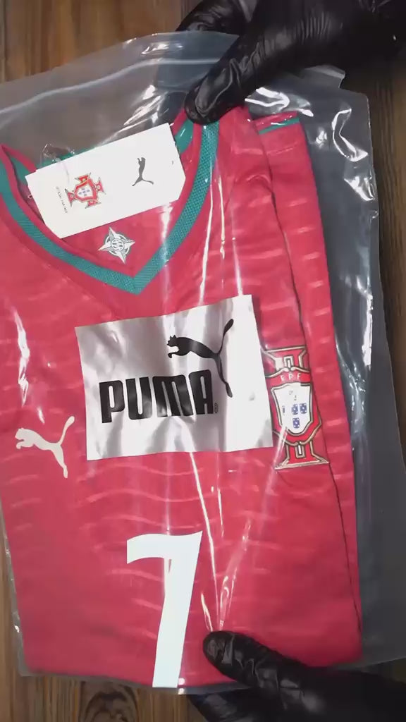 Puma Portugal Ronaldo Jersey 2026 | CR7 World Cup 2026 Player Version Football Shirt-Buy Sports Nation 3D Silicon Premium Fabric